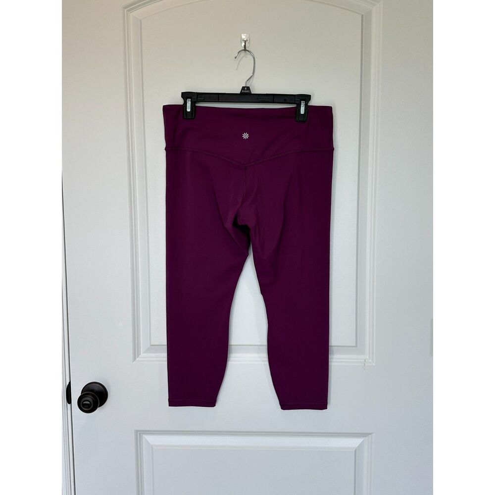 Athleta Elation Train 7/8 Leggings Magenta Size Large Petite